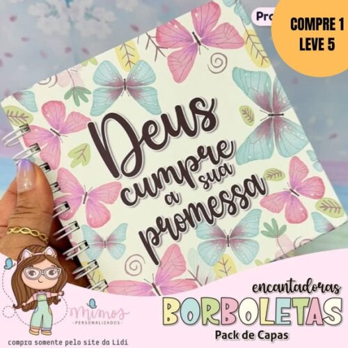 Arquivo Digital Pack de Capas Borboletas Encantadora -5894