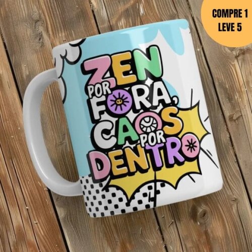 Arquivo Digital Pack Frases Divertidas + Canecas -2584