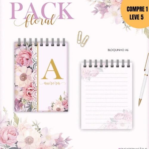 Arquivo Digital Pack Floral Agendas 2026 -3353