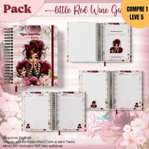 Arquivo Digital Pack Little Red Wine Girl -3022
