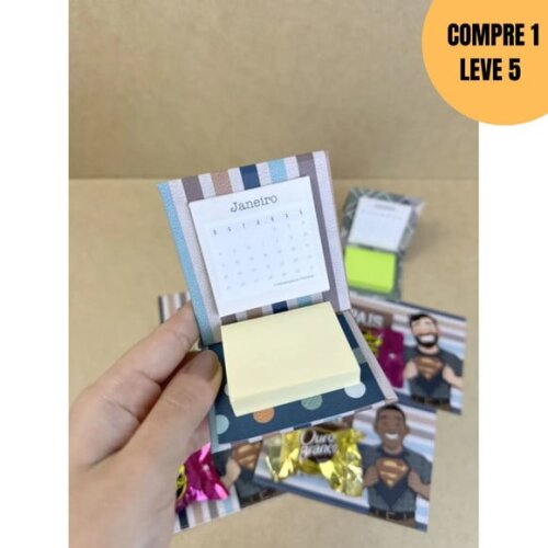 Arquivo Digital Pais Card Post It Calendário -4711