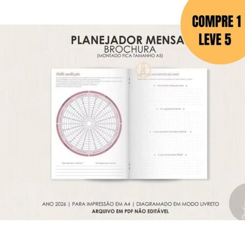 Arquivo Digital Planejador Mensal Brochura -5440