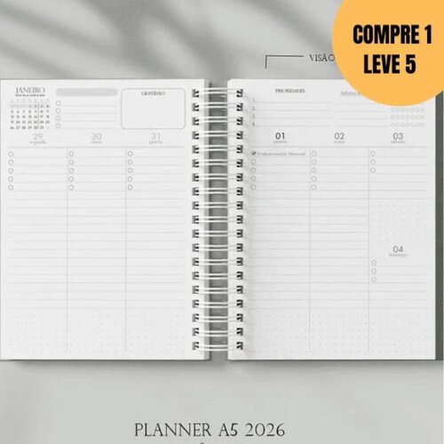 Arquivo Digital Planner A5 Neutro 2026 -4988