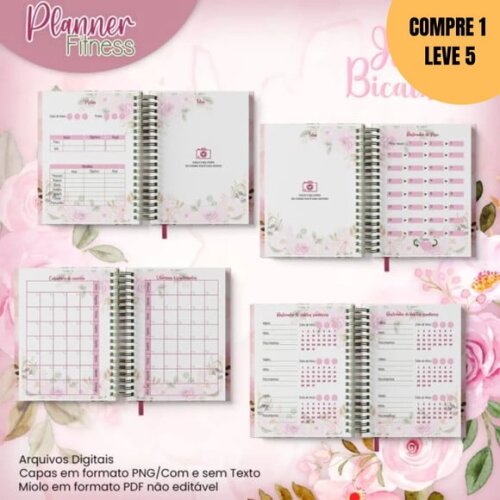 Arquivo Digital Planner Fitness Sports Girl -2224
