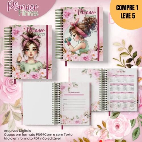 Arquivo Digital Planner Fitness Sports Girl -2224