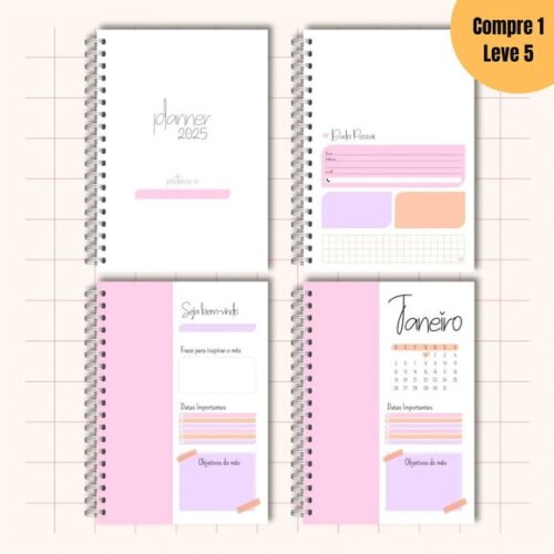 Arquivo Digital Planners 2025 Coleção Meus Sonhos -629
