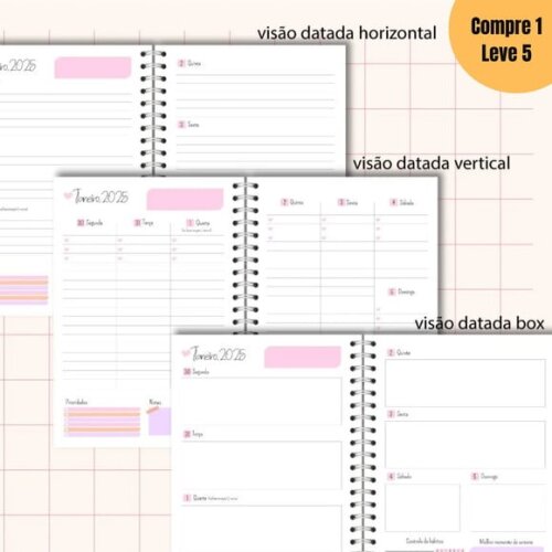 Arquivo Digital Planners 2025 Coleção Meus Sonhos -629