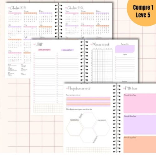 Arquivo Digital Planners 2025 Coleção Meus Sonhos -629