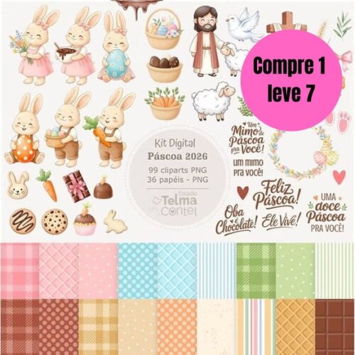 Arquivo Digital Printables Completo Páscoa 2026 - 6538