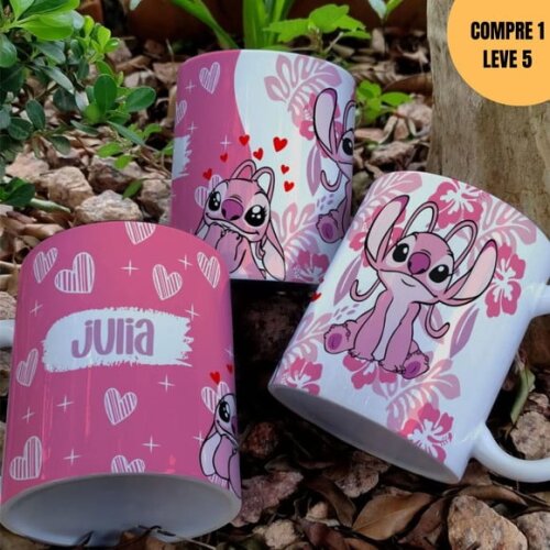 Arquivo Digital Stitch Floral Estampas Canecas -3833