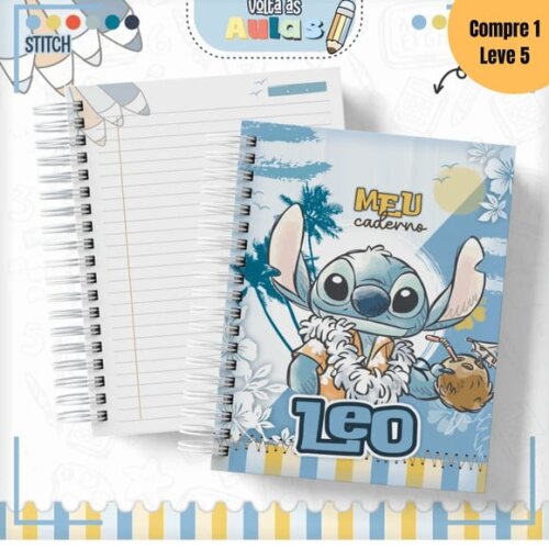 Arquivo Digital Stitch Menino Kit Escolar 2025 -777