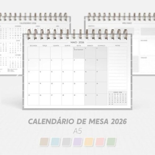 Arquivo Digital Super Combo de Calendário de Mesa 2026 -5005