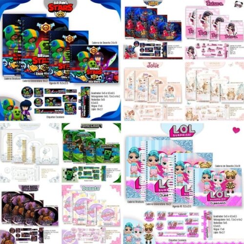 Arquivo Digital Super Combo Pack Escolar 60 Temas -1367