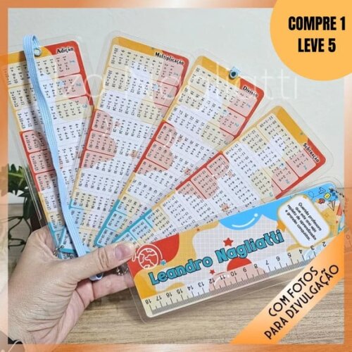 Arquivo Digital Tabuadas das 4 Operações com Régua -6307