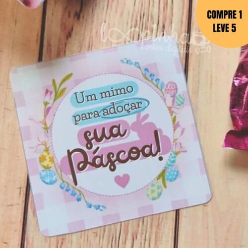 Arquivo Digital Tag para Bombom Páscoa -2760