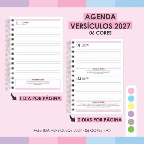 Arquivo Digital Agenda Versículos 2027 – 06 Cores - 7062