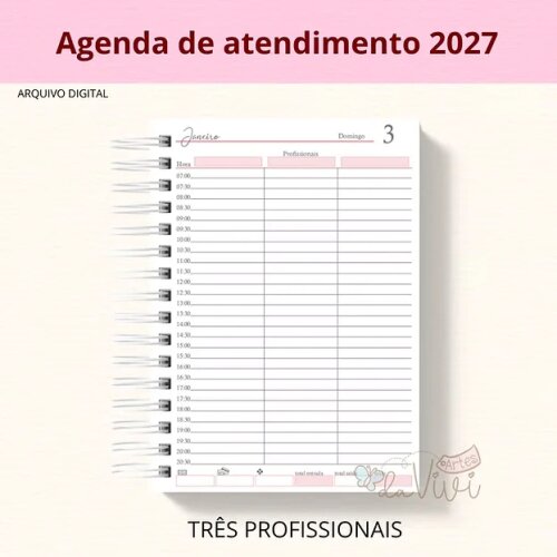 Arquivo Digital Agendamento 3 Profissionais 2027  - 7071