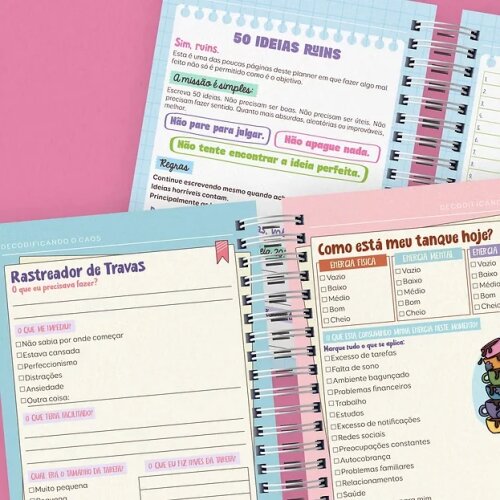 Arquivo Digital Planner de Sobrevivência para Cérebros Caótico