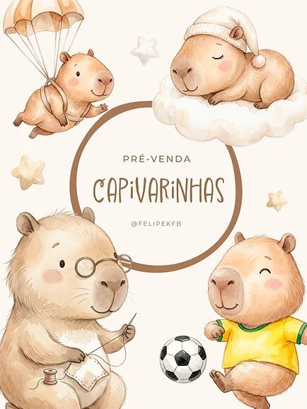 Arquivo Digital Capivarinhas Kit Digital  -7097