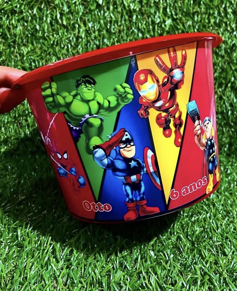 Baldinho de pipoca personalizado 1,5L