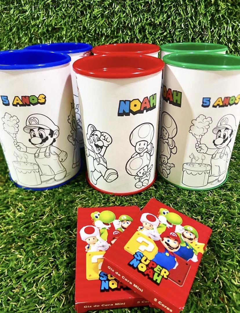 Cofrinho de Colorir Mario Personalizado