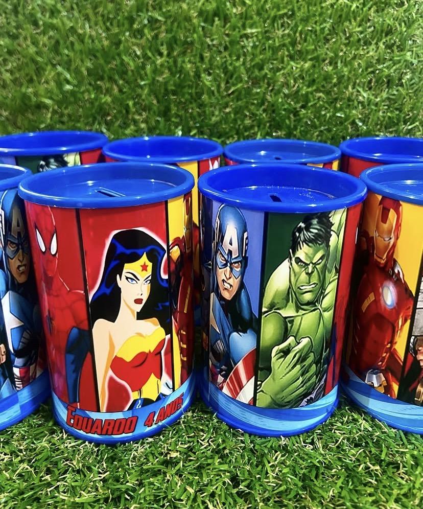 Cofrinho Vingadores Personalizado