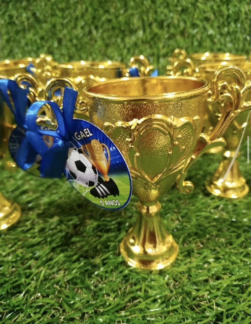 Mini Troféu Dourado