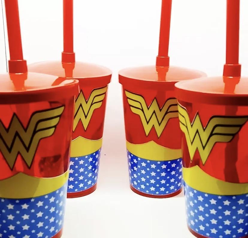 Copo com canudo personalizado 400ml