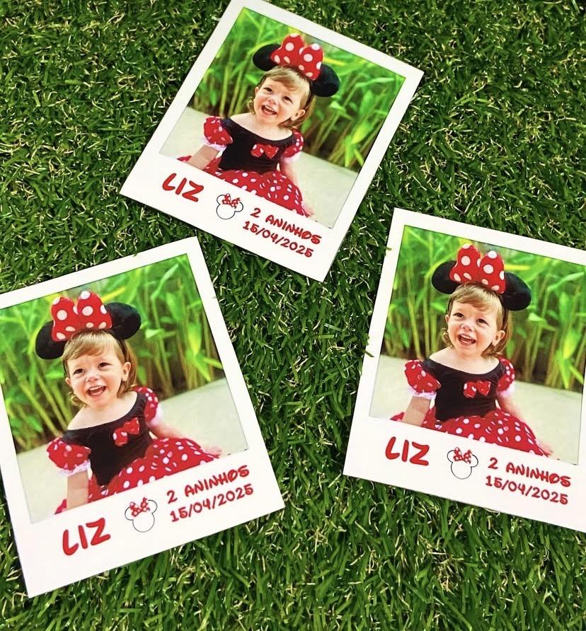 Imã de geladeira polaroide personalizado