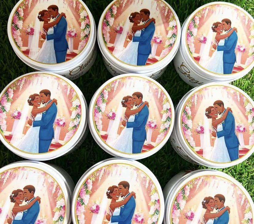 Lata de Metal Personalizada Casamento
