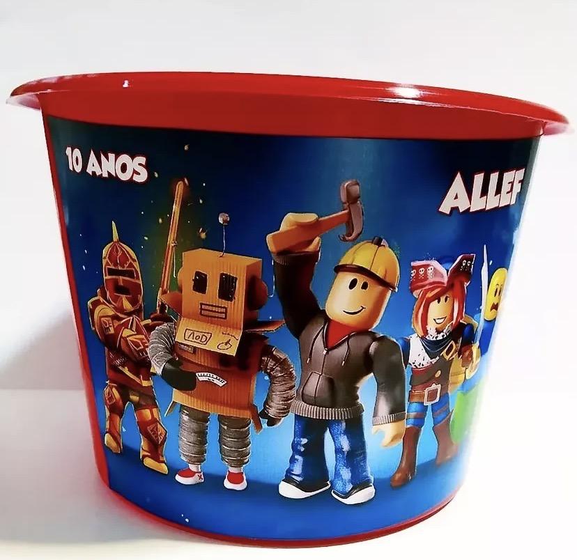 Baldinho de pipoca personalizado