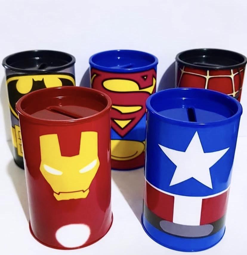 Cofrinho Super Heróis Logo