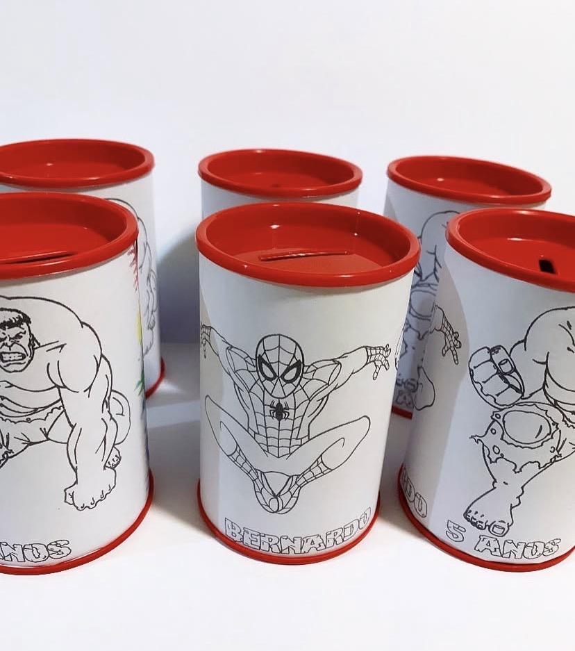 Cofrinho de colorir personalizado