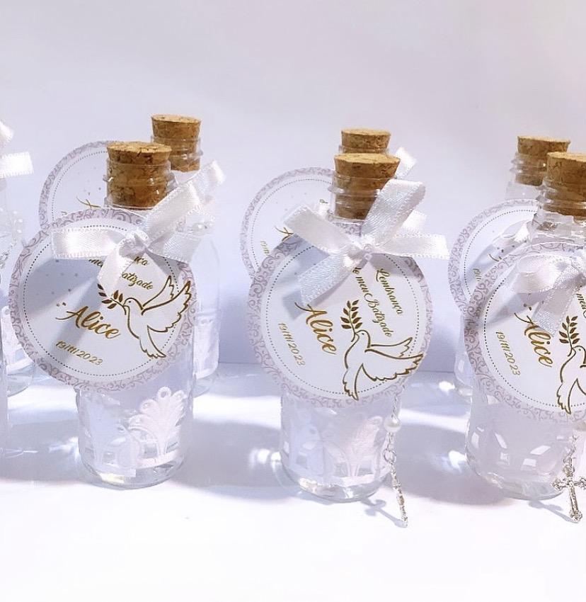 Garrafinha batizado Personalizada
