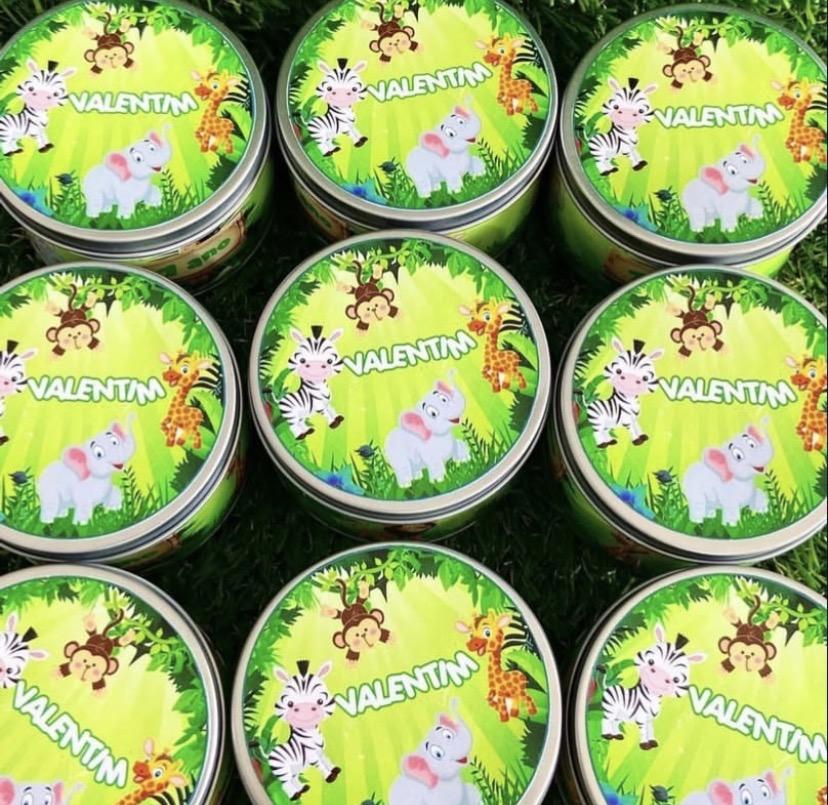 Latinha Safari personalizada