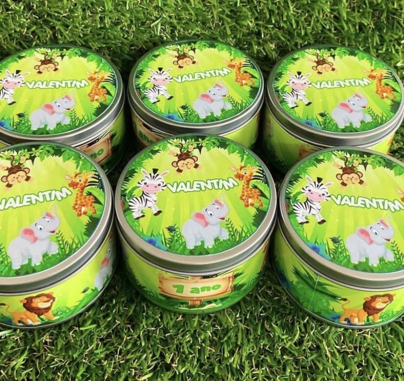 Latinha Safari personalizada