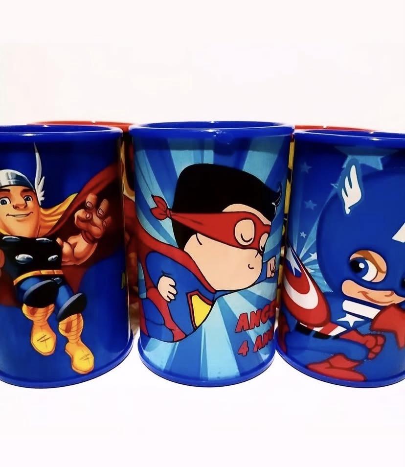 Cofrinhos personalizados heróis baby