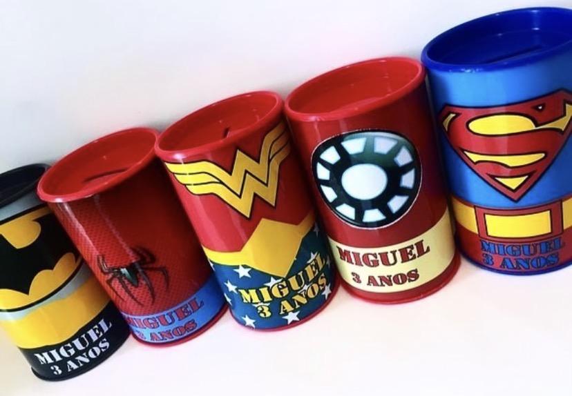 Cofrinhos personalizados heróis