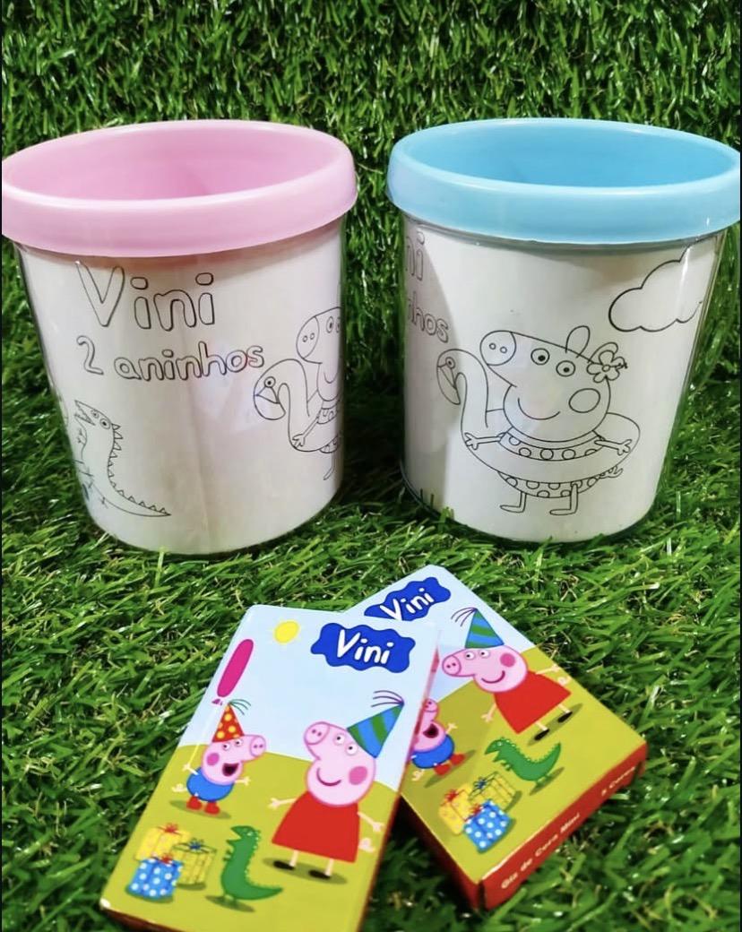 Caneca Acrílica de Colorir Personalizada