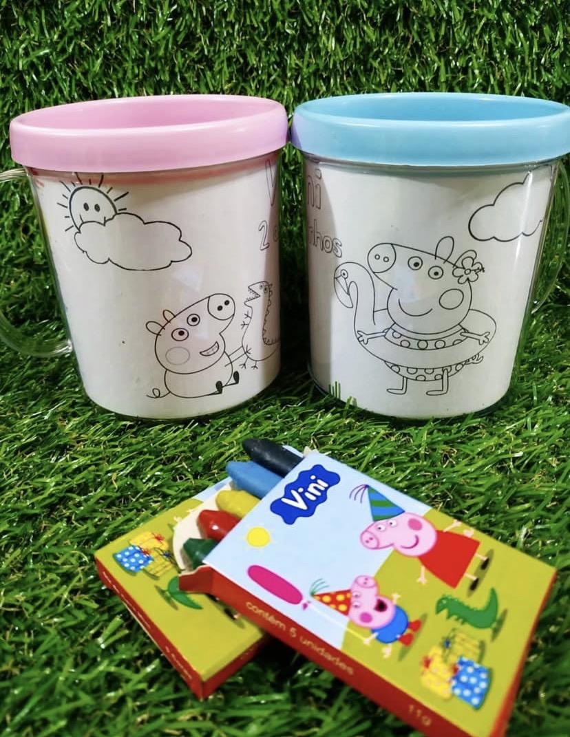 Caneca Acrílica de Colorir Personalizada
