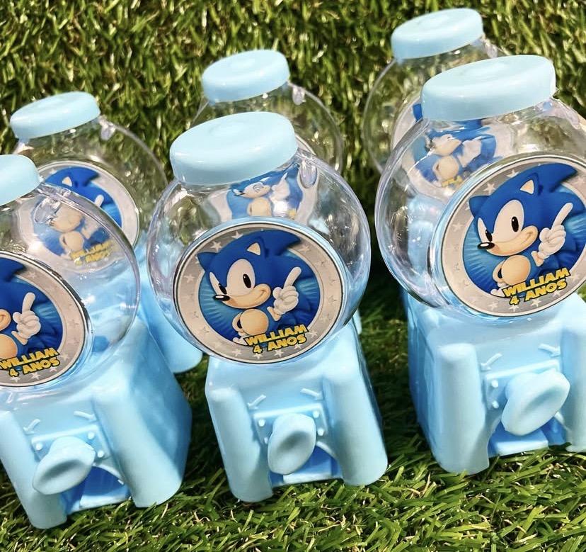 Mini baleiro personalizado Sonic