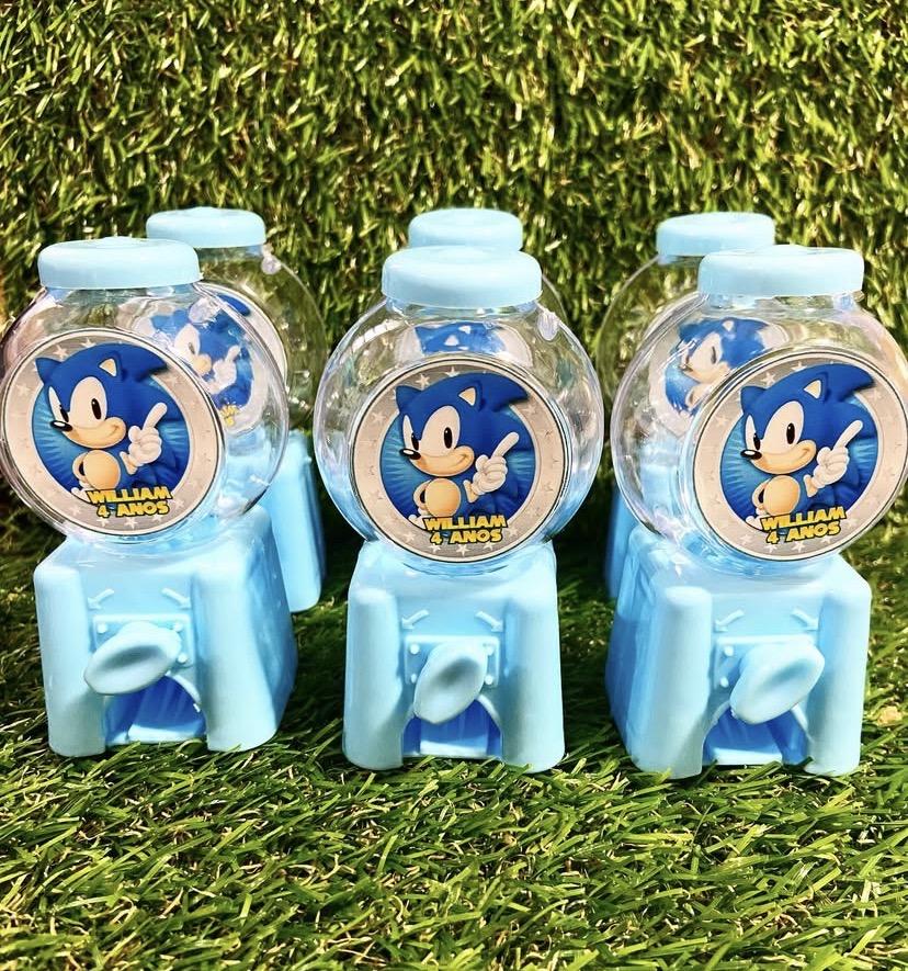Mini baleiro personalizado Sonic