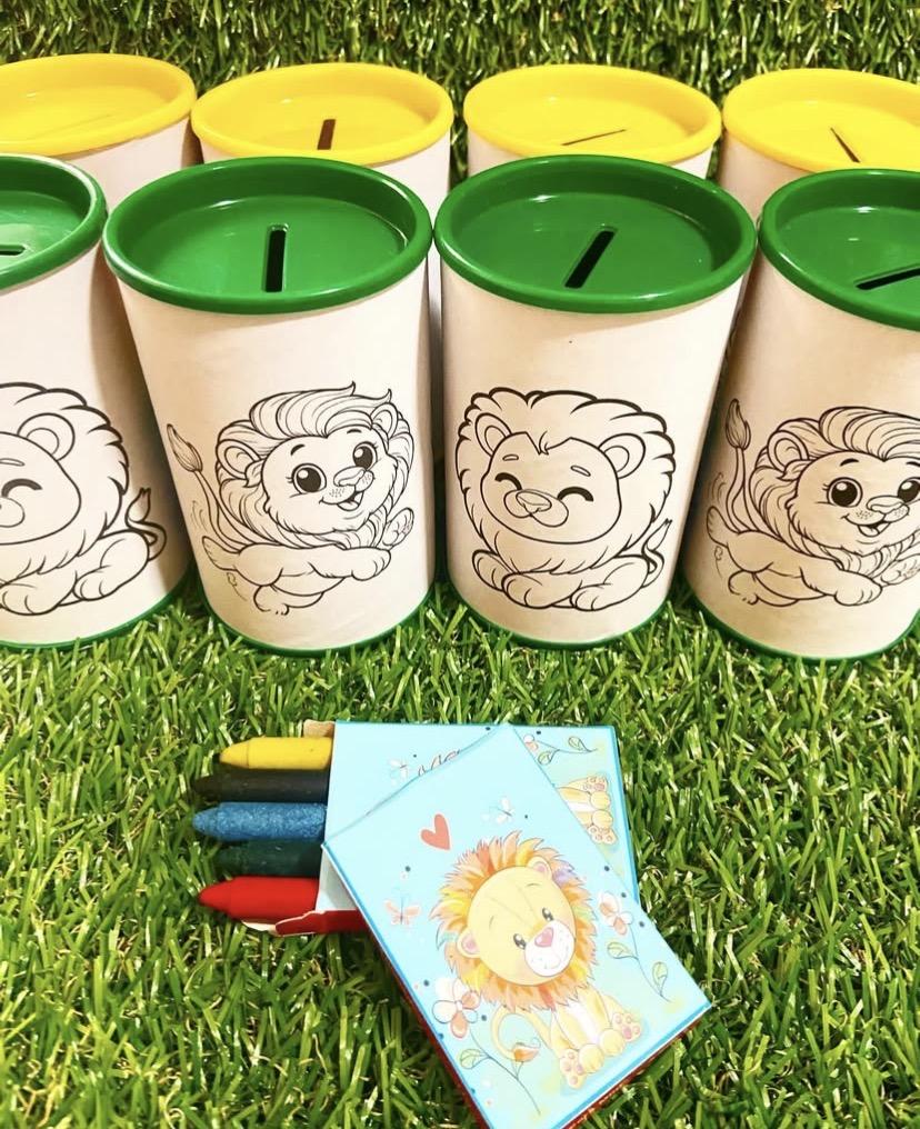 Cofrinho de colorir personalizado