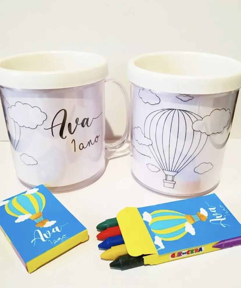 Caneca de Colorir Personalizada