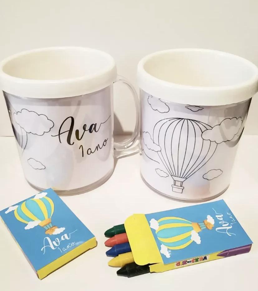 Caneca de Colorir Personalizada