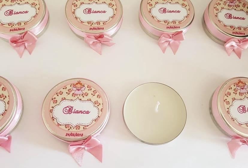 Latinha com vela Personalizada