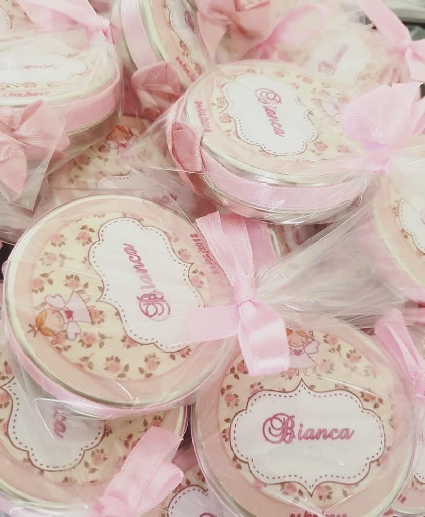 Latinha com vela Personalizada