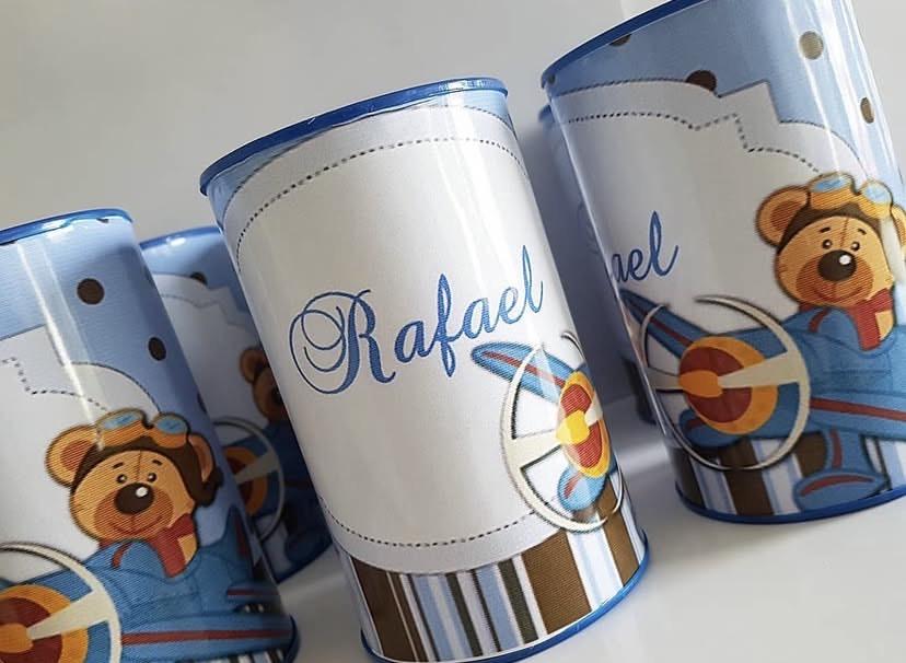 Cofrinhos personalizados Ursinho Aviador