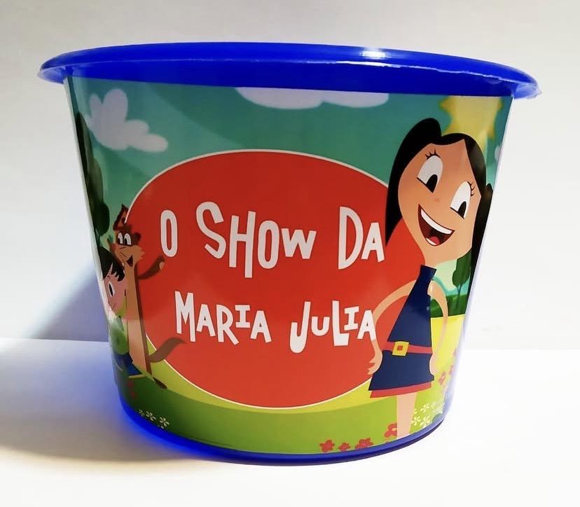 Baldinho de pipoca personalizado