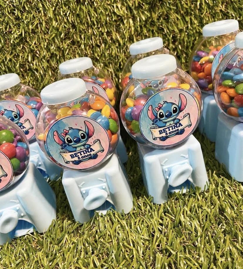 Mini baleiro personalizado Stitch
